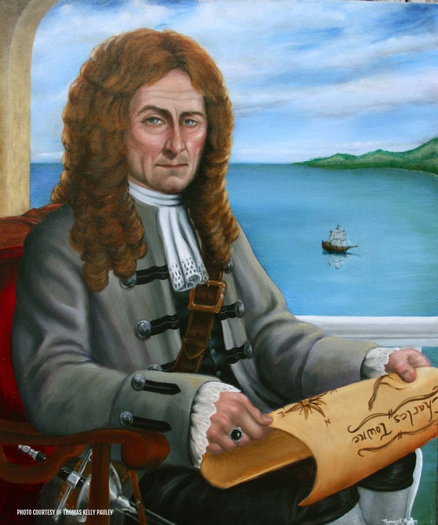 Painting of the Gentleman Pirate - Stede Bonnet. Credit: Thomas Kelly Pauley