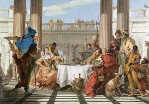 The Banquet of Cleopatra (1743-1744), oil on canvas, Giovanni Battista Tiepolo. Credit: Google Arts And Culture