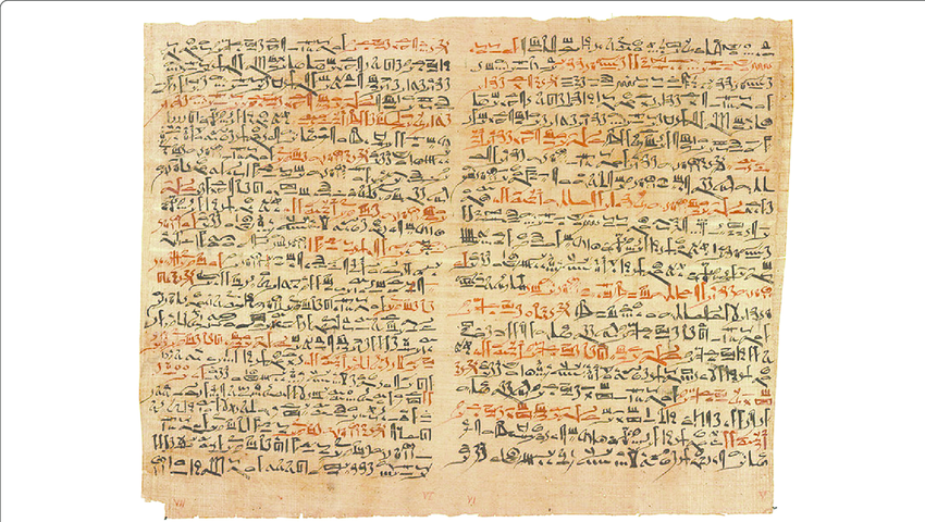 The Edwin Smith Papyrus is the oldest known medical text on traumas. Credit: Research Gate