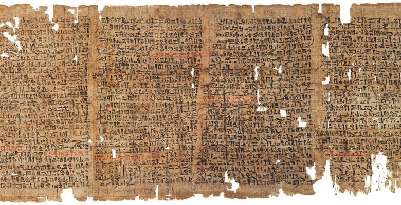Sheets of the Westcar Papyrus, one of the most curious ancient Egyptian papyri mentioning magic. Credit: rhbarnhart.net