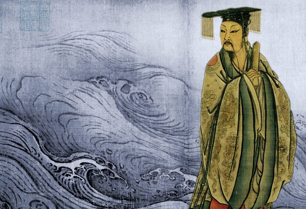 An illustration of the mythical Yu the Great, founder of the controversial Xia Dynasty and the Great Flood of China. Credit: Harvard Club of Shanghai
