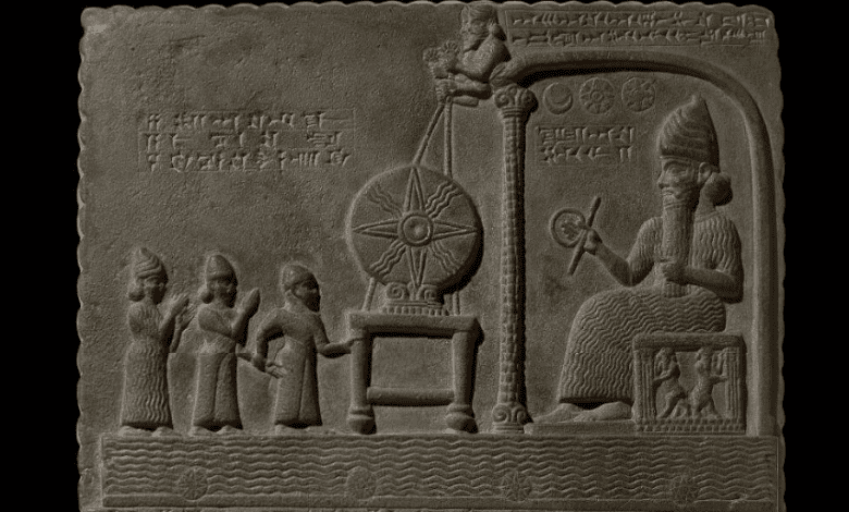 Does the tablet of Shamash contain evidence of advanced ancient technologies? Credit: British Museum