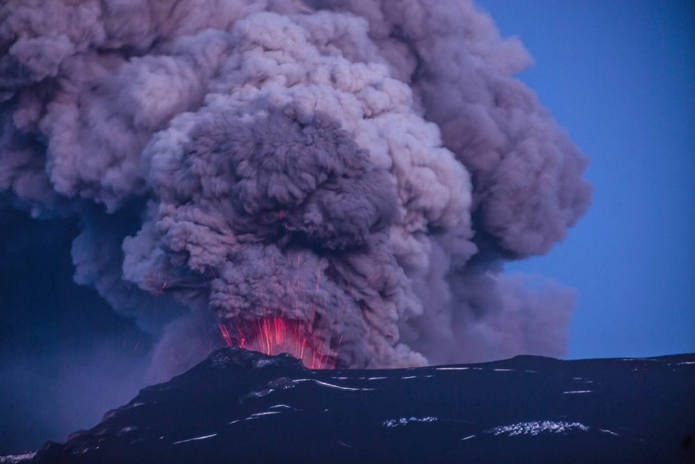 Eyjafjallajökull during the 2010 eruptions. Credit: HitIceland