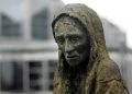 One of the sculptures from the Great Famine Memorial in Dublin. Credit: The Journal