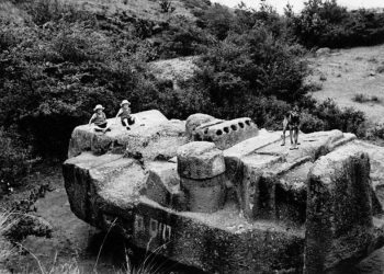 Here is how the massive Monolith of Tlaloc looked when it was excavated. Credit: Mexicolour.co.uk
