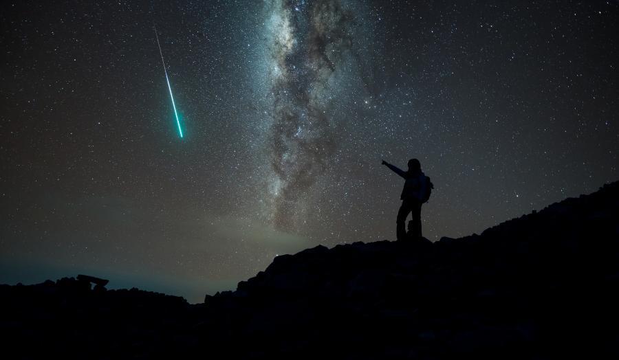 A lovely enhanced photograph caught during a meteor shower. You will have this chance tonight during the meteor shower astronomical event of November. Credit: Shutterstock