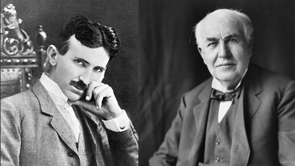 Nikola Tesla and Thomas Edison - two of history's greatest minds. Credit: How Stuff Works