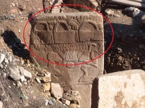 Once again, the bag of the Gods depicted on the most famous megalith in Gobekli Tepe - the Vulture Stone.