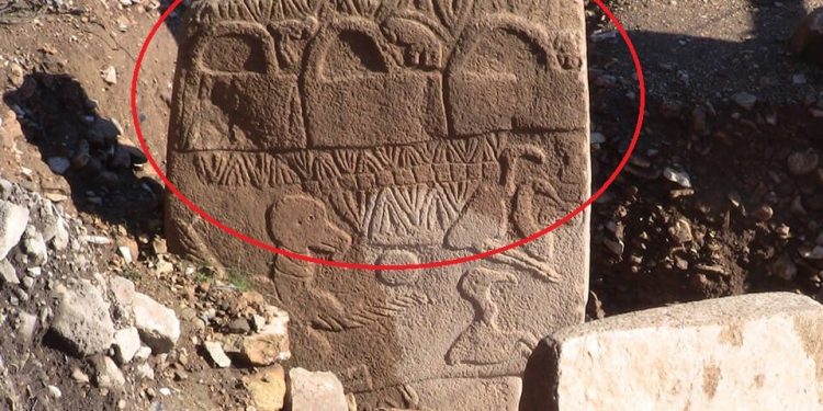 Once again, the bag of the Gods depicted on the most famous megalith in Gobekli Tepe - the Vulture Stone.