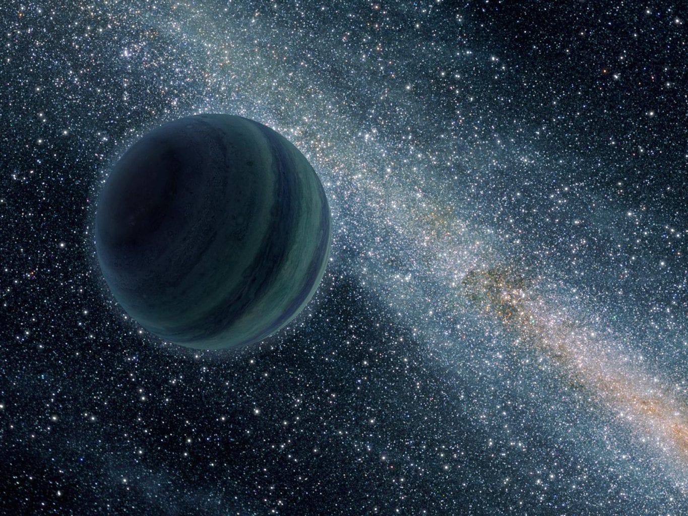 Artist's illustration of a Jupiter-sized rogue planet. Credit: NASA, JPL-Caltech