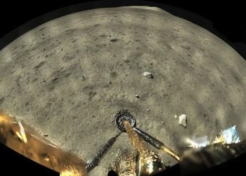 The incredible panoramic image made by Chang'e 5 on the Moon's surface. Credit: CNSA/CLEP