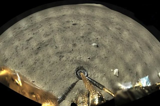 The incredible panoramic image made by Chang'e 5 on the Moon's surface. Credit: CNSA/CLEP