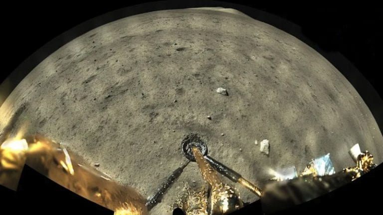 The incredible panoramic image made by Chang'e 5 on the Moon's surface. Credit: CNSA/CLEP