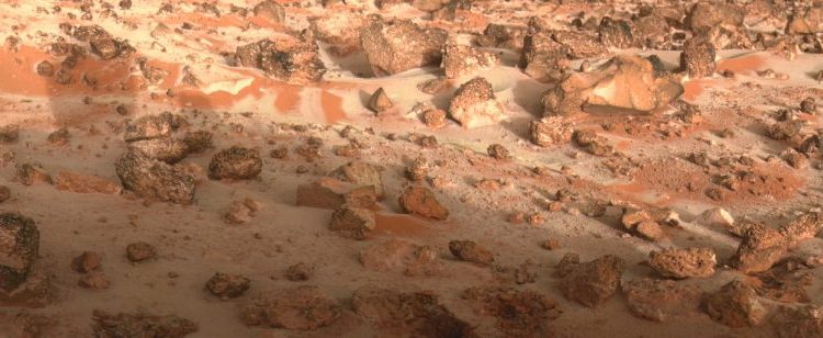 Another high-resolution image of the surface of Mars. Credit: NASA/JPL Image Processing: E. Vandencbulek