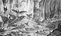 This lithograph "depicting" the Great Moon Hoax was published in the Sun in 1835. Credit: Wikipedia