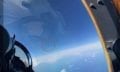 This image, snapped by a US Navy Pilot, shows the UFO circled in red. Image Credit: The Debrief.