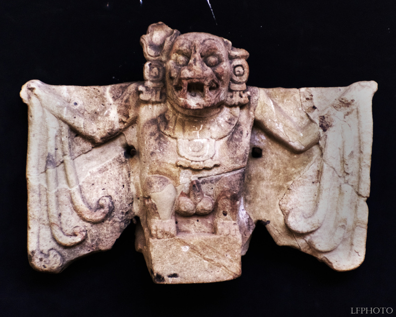 An ancient statue of the bat god. Credit: Twitter
