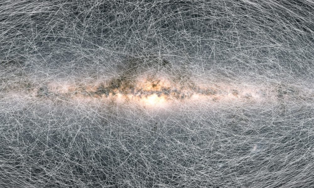 Still from the time-lapse showing the "correct movement" of the stars as Gaia measures with increasing precision. ESA / Gaia / DPAC