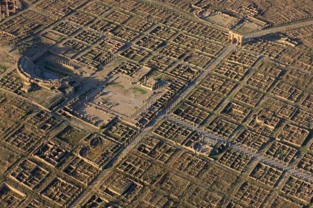 Perhaps one of the most beautiful ancient sites to see - the Roman City of Timgad. Credit: Open Culture