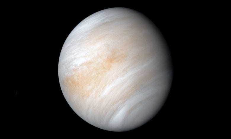 Newly-processed version of the old image of Venus from the 1974 Mariner 10 mission. The low number of images of Venus is surprising as well as our knowledge of the planet itself. Will the long-lasting mysteries like whether there is lightning on Venus be solved soon? Credit: NASA/JPL-Caltech
