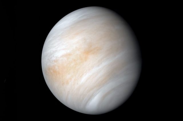 Newly-processed version of the old image of Venus from the 1974 Mariner 10 mission. The low number of images of Venus is surprising as well as our knowledge of the planet itself. Will the long-lasting mysteries like whether there is lightning on Venus be solved soon? Credit: NASA/JPL-Caltech