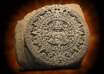 The Aztec Sun Stone with the Sun God Tonatiuh depicted in the middle. Credit: Shutterstock