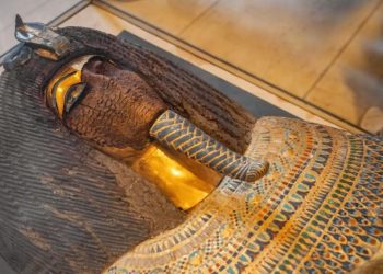 An Ancient sarcophagus in The Museum of Egyptian Antiquities. Credit: Shutterstock.