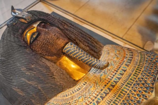 An Ancient sarcophagus in The Museum of Egyptian Antiquities. Credit: Shutterstock.
