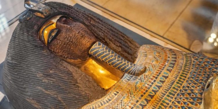 An Ancient sarcophagus in The Museum of Egyptian Antiquities. Credit: Shutterstock.