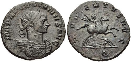 Coin of Roman Emperor Aurelian. Credit: Ancient-Roman-Coin