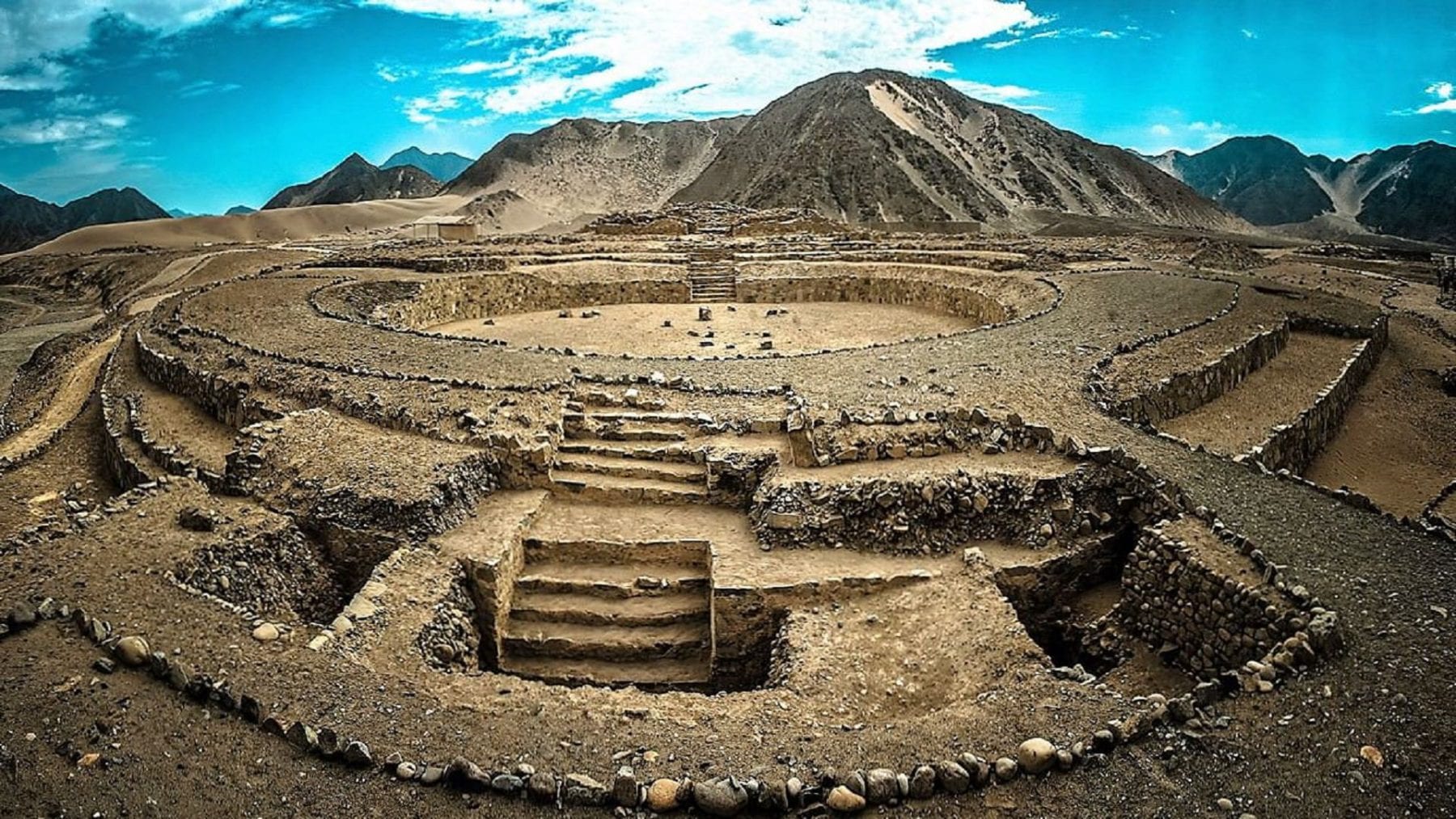 The architectural diversity of Caral is admirable. Credit: Ana Paula Bedoya