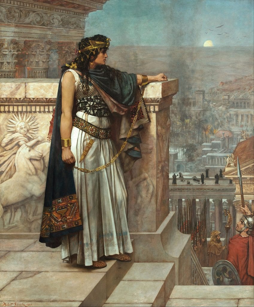 "Zenobia's last look on Palmyra", painting by Herbert G. Schmalz. Credit: Google Arts and Culture