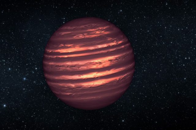 Since there are no real close images of brown dwarfs yet, this is the closest artist's concept. Credit: NASA/ESA/JPL
