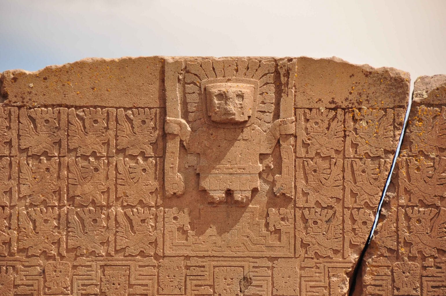 This is a representation of Viracocha from the site of Tiahuanaco in Bolivia. Although it it not an Inca creation but one of the Tiwanaku culture, it proves how significant Viracocha was for this entire Andean region. Credit: Melting Plots