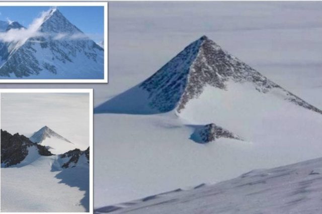 Are the alleged pyramids in Antarctica man-made or entirely natural formations? Credit: Egyptian Geographic