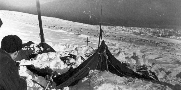 Real image from over 60 years ago taken during the search for the missing tourists who perished in the Dyatlov Pass incident. Credit: Uraloved.ru