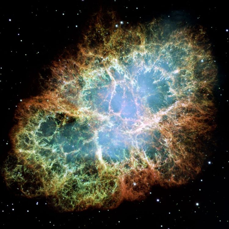 A Hubble image of the Crab Nebula Although it is not one of the largest objects in the universe and not even close to the ones we will discuss below, it is a clear example of how magnificent space is. Credit: NASA, ESA and Allison Loll/Jeff Hester (Arizona State University). Acknowledgement: Davide De Martin (ESA/Hubble)