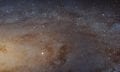 On this mosaic image, we see about 48,000 light-years out of the 220,000 light-year span of the Andromeda Galaxy. A better-quality version is included in the article below. Credit: NASA, ESA, J. Dalcanton, B.F. Williams and L.C. Johnson (University of Washington), the PHAT team and R. Gendler
