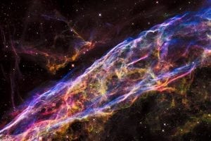 This magnificent Hubble image shows the Veil Nebula, one of the most studied supernova remnants in the universe. Credit: NASA, ESA, and the Hubble Heritage Team (STScI/AURA)