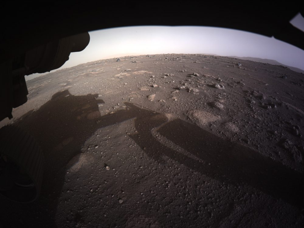 First color image of the Martian surface. Credit: NASA/JPL-Caltech