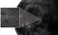The exact location of the Apollo 15 landing site shown on the brand new image of the Moon. Credit: Sophia Dagnello, NRAO/GBO/Raytheon/AUI/NSF/USGS