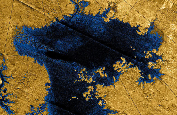 The Sea of ​​Ligeia on Titan, a moon which also has underground oceans. Credit: NASA/JPL/ASI/Cornell