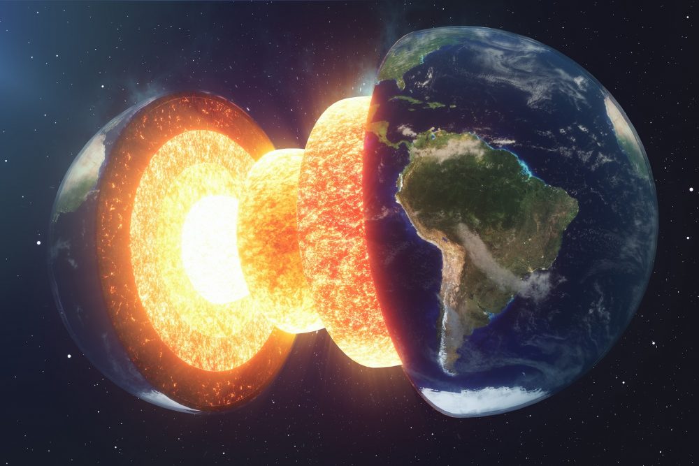 Scientists claim to have found a hidden structure within Earth's core. Credit: Shutterstock