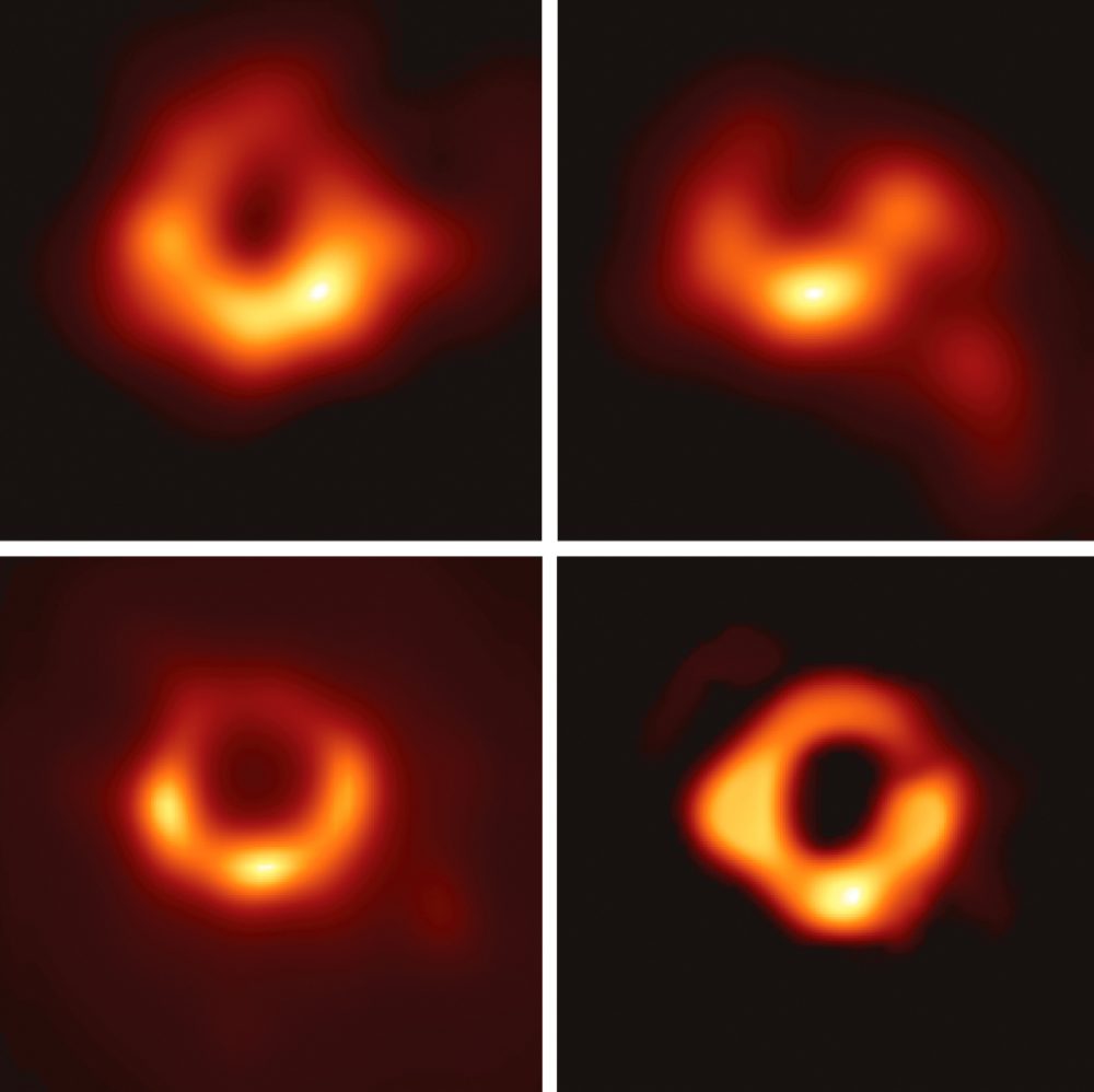 The black hole within the center of the Galaxy Messier 87 which became the first black hole to be photographed by the Event Horizon Telescope. Credit: EHT