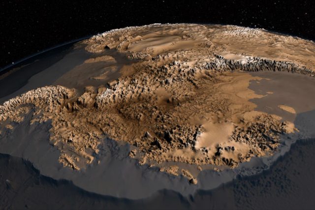 The sub-ice geology of Antarctica has not yet been fully studied. This latest study could help change this in the future. Credit: NASA