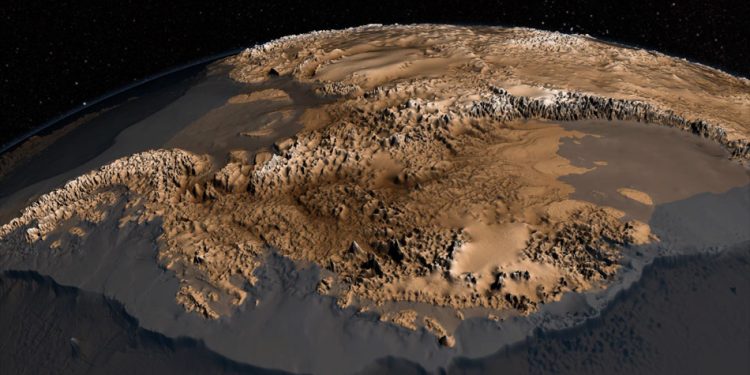 The sub-ice geology of Antarctica has not yet been fully studied. This latest study could help change this in the future. Credit: NASA