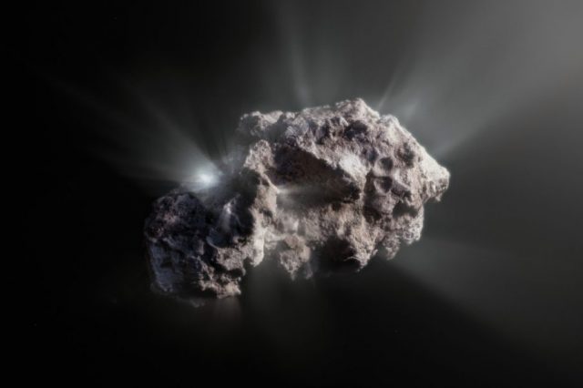 Artist's impression of Comet 2I/Borisov. Credit: ESO/M.Kormesser
