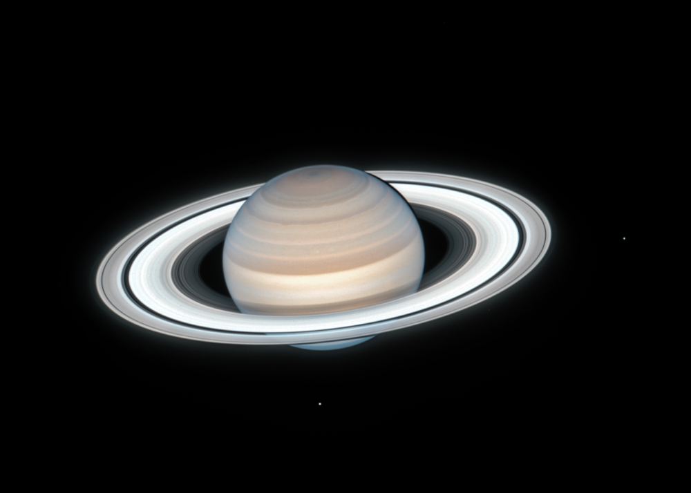 This Hubble image was published last year and revealed that the current season on Saturn is summer. See the seasonal changes on the gas giant in the images below. Credit: NASA, ESA, A. Simon (Goddard Space Flight Center), M.H. Wong (University of California, Berkeley), and the OPAL Team