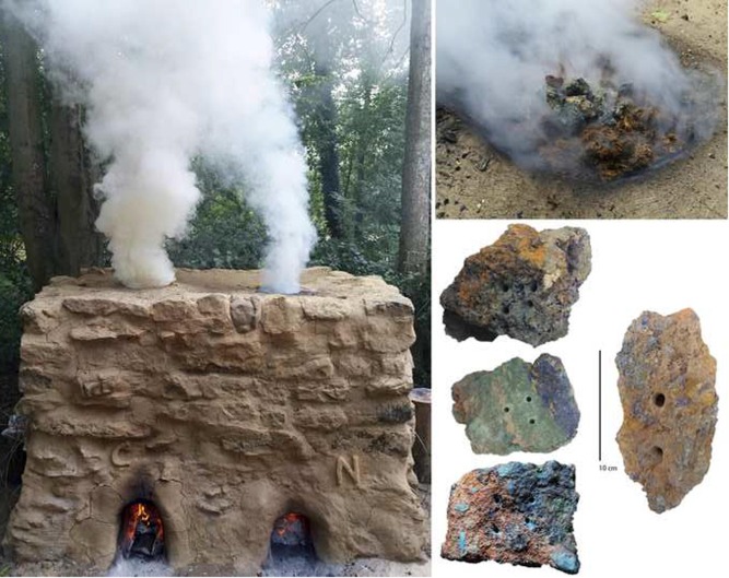The experimental furnace created by archaeologists that attempted to use an ancient Egyptian technology for smelting copper. Credit: G. Verly et al. / Journal of Archaeological Science: Reports, 2021