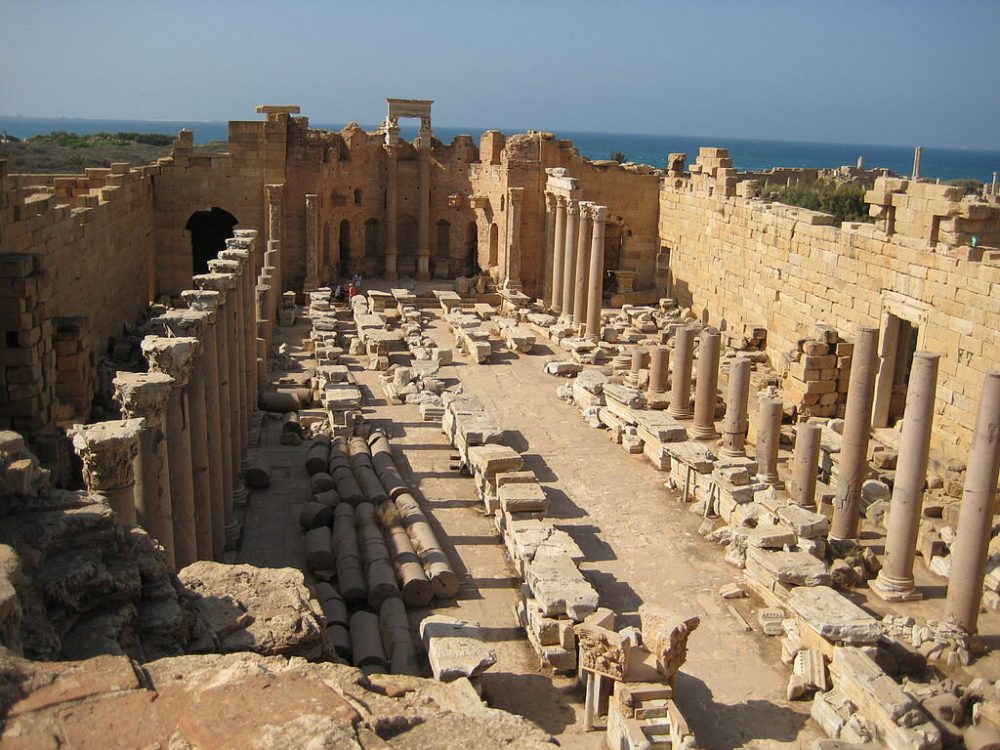 Remains of the Severan basilica. Credit: Wikimedia Commons / SashaCoachman